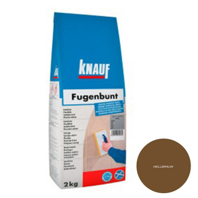Spárovací hmota KNAUF FUGENBUNT, 2 kg, Hellbraun - světle hnědá