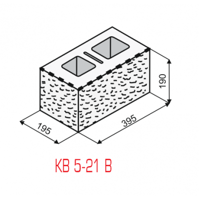 KB Blok tvarovka  KB 5-21 B, Přírodní